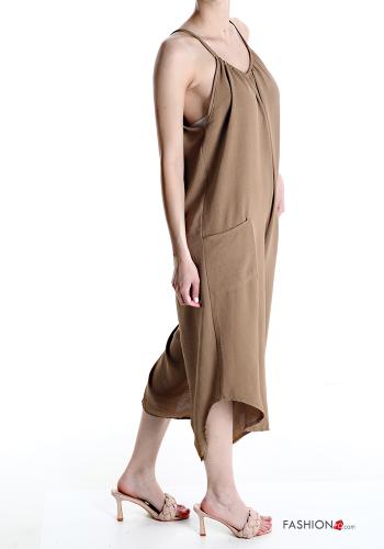 Jumpsuit with pockets with v-neck - ph 3