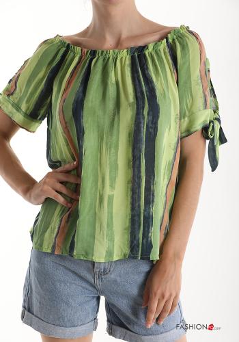 Blusa Fantasia righe con fiocco - ph 1