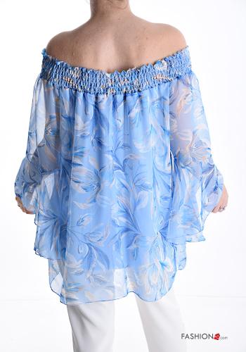 Blusa Fantasia floreale con elastico - ph 2