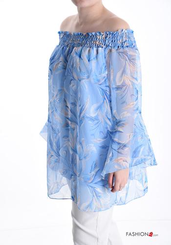 Blusa Fantasia floreale con elastico - ph 3