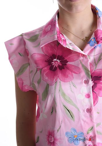 Camisa manga curta Floral com botões - ph 4