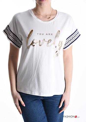 short sleeve crew neck Cotton T-shirt - ph 1
