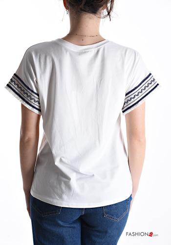 short sleeve crew neck Cotton T-shirt - ph 2