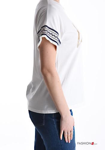 short sleeve crew neck Cotton T-shirt - ph 3