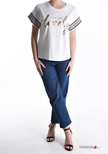 short sleeve crew neck Cotton T-shirt - ph 5