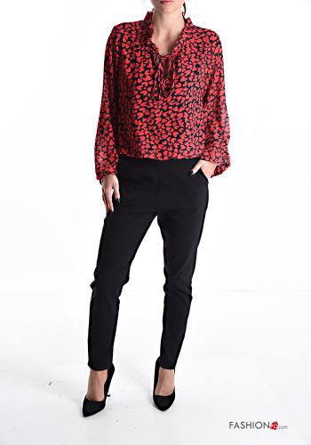 heart motif Blouse with bow - ph 5