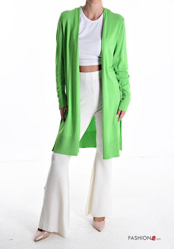 Cardigan maniche extra lunghe con spacco - ph 1