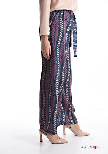 Calças Padrão Estampado com cordão com elástico - ph 3