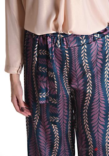 Calças Padrão Estampado com cordão com elástico - ph 4