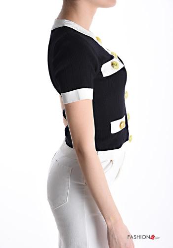 Cardigan maniche corte con bottoni - ph 3