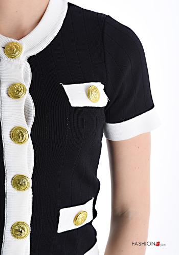 Cardigan maniche corte con bottoni - ph 4
