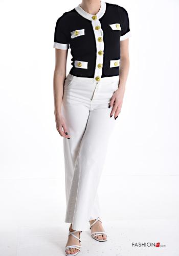 Cardigan maniche corte con bottoni - ph 5