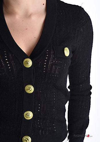 Cardigan con bottoni scollo a V - ph 4