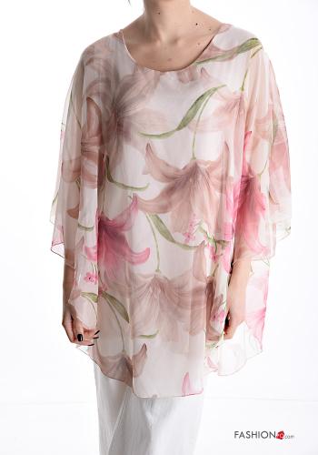 Blusa Fantasia floreale maniche a tre quarti - ph 1