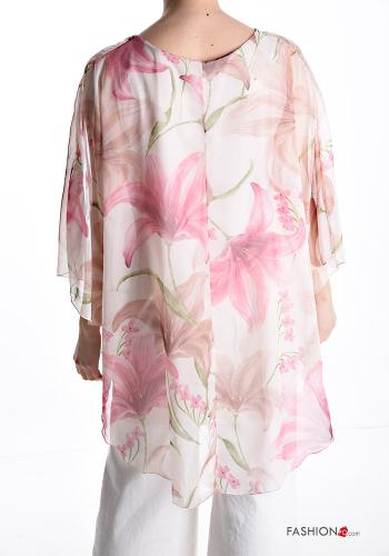 Blusa Fantasia floreale maniche a tre quarti - ph 2