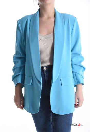 Blazer maniche lunghe con fodera
