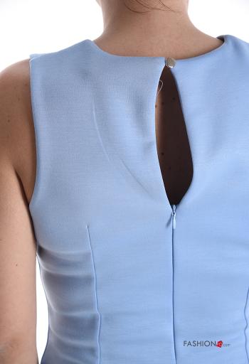 Abito senza maniche a tubino girocollo al ginocchio con zip con spacco - ph 4