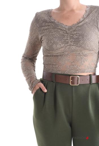 Spitze- Langarmshirt - ph 4
