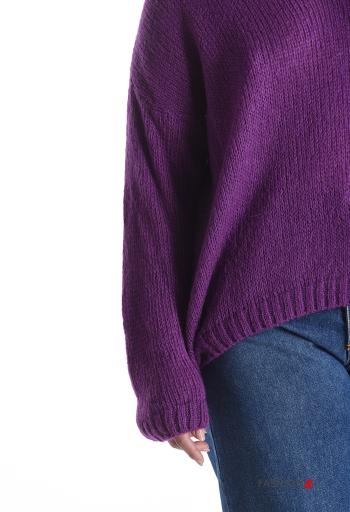 Camisola em Mohair manga comprida gola V - ph 4