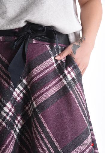 Tartan Skirt with pockets with ribbon - ph 4