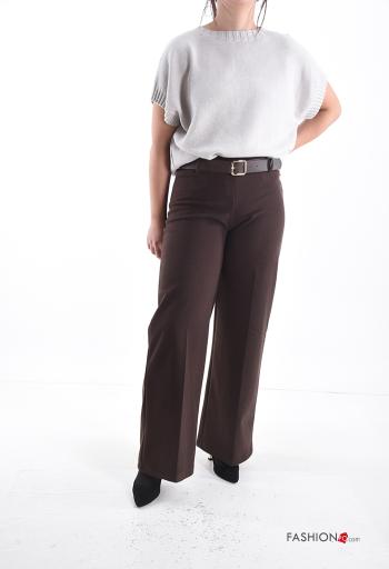 Pantalone wide leg con cintura - ph 5