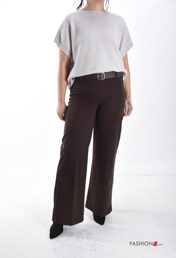 kurze ärmel u-boot ausschnitt Strickpullover - ph 5