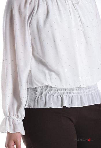 Blouse avec strass avec coulisse - ph 4