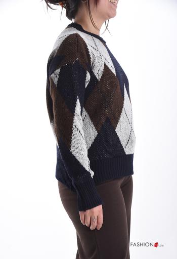 Geometric pattern crew neck Sweater - ph 3
