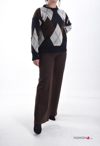 Geometric pattern crew neck Sweater - ph 5