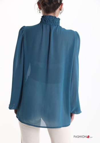 Blusa maniche a palloncino a collo alto - ph 2