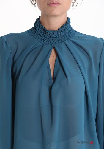 Blusa maniche a palloncino a collo alto - ph 4