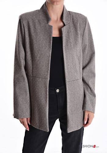 Veste manches longues avec strass avec doublure - ph 1