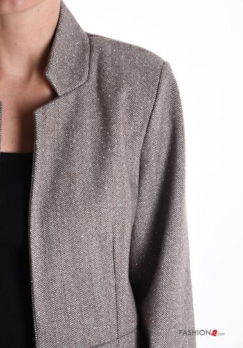 Veste manches longues avec strass avec doublure - ph 4