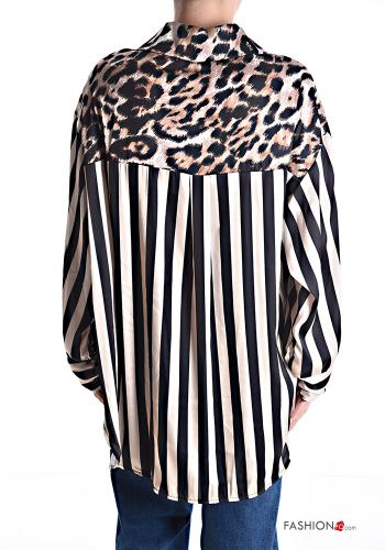 Camisa con cuello Estampado mixto con botones con bolsillos - ph 2