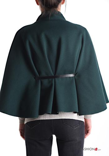 Cape with belt 3/4 sleeve with buttons - ph 2
