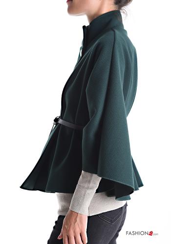 Cape with belt 3/4 sleeve with buttons - ph 3