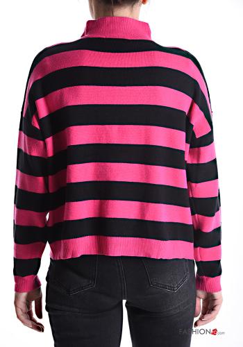 Striped long sleeve Sweater with zip - ph 2