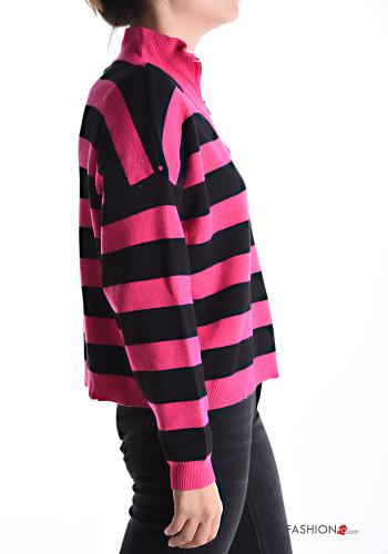 Striped long sleeve Sweater with zip - ph 3