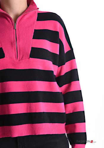 Striped long sleeve Sweater with zip - ph 4