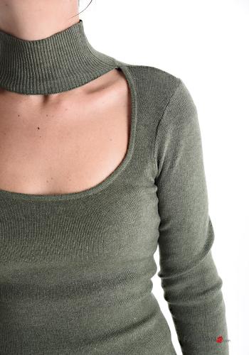 Gerippte etuikleid lange ärmel Kleid - ph 4