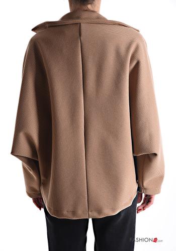Manteau courte avec poches sans doublure à boutons - ph 2