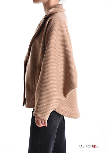 Manteau courte avec poches sans doublure à boutons - ph 3