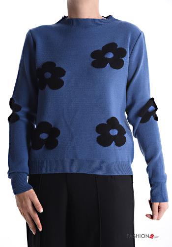 Floral long sleeve crew neck Sweater - ph 1