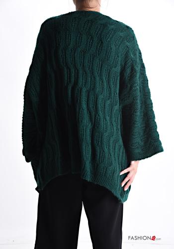 Embroidered Wool Mix Cardigan with pockets - ph 2