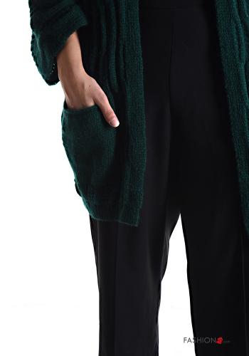 Embroidered Wool Mix Cardigan with pockets - ph 4