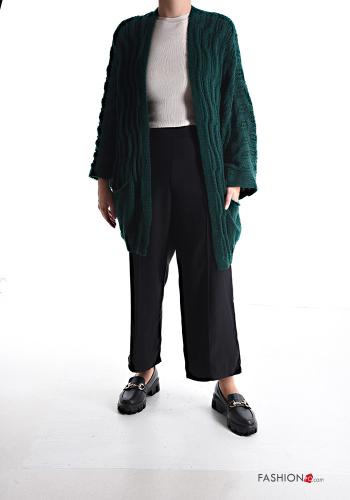 Embroidered Wool Mix Cardigan with pockets - ph 5