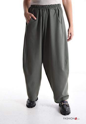 oversized Trousers with pockets with elastic - ph 1