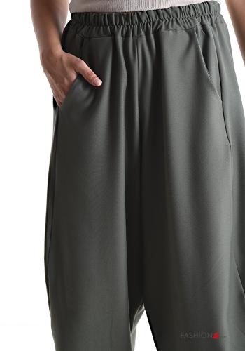 oversized Trousers with pockets with elastic - ph 4