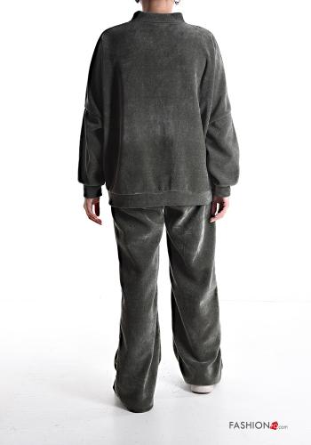 wide leg Co-ord with pockets with elastic with zip - ph 2