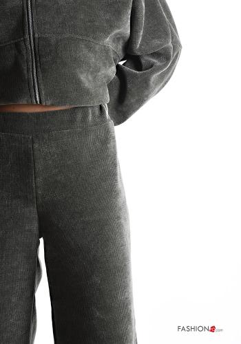 wide leg Co-ord with pockets with elastic with zip - ph 4